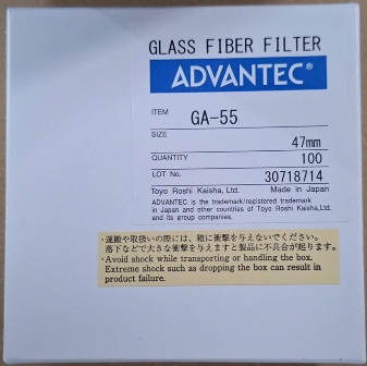 Giấy lọc sợi thủy tinh Advantec GA-55 - Lọc hạt mịn, Phân tích SS (Nhiều kích thước)